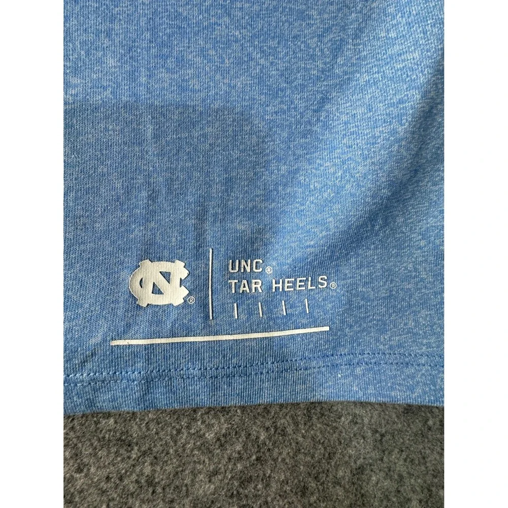 Nike UNC Tar Heels Mens XXL Blue Carolina Athletic Cut T-Shirt FA180104NIG